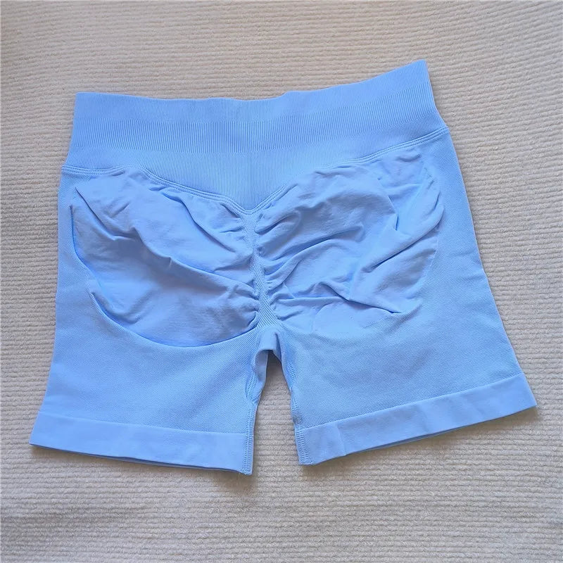 Women’s Scrunch Butt Gym Shorts – Seamless Biker & Yoga Athletic Shorts