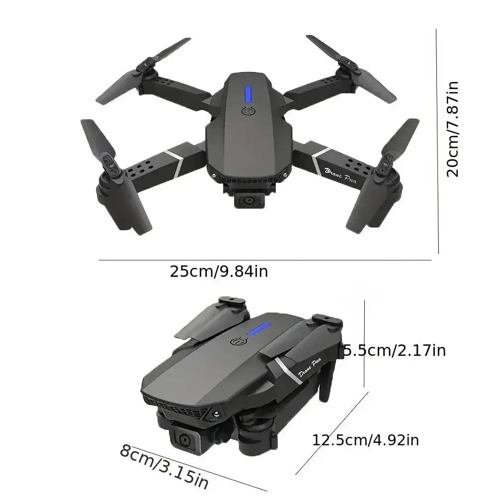 E88Pro Foldable RC Drone with 4K HD Camera – 2024 Model