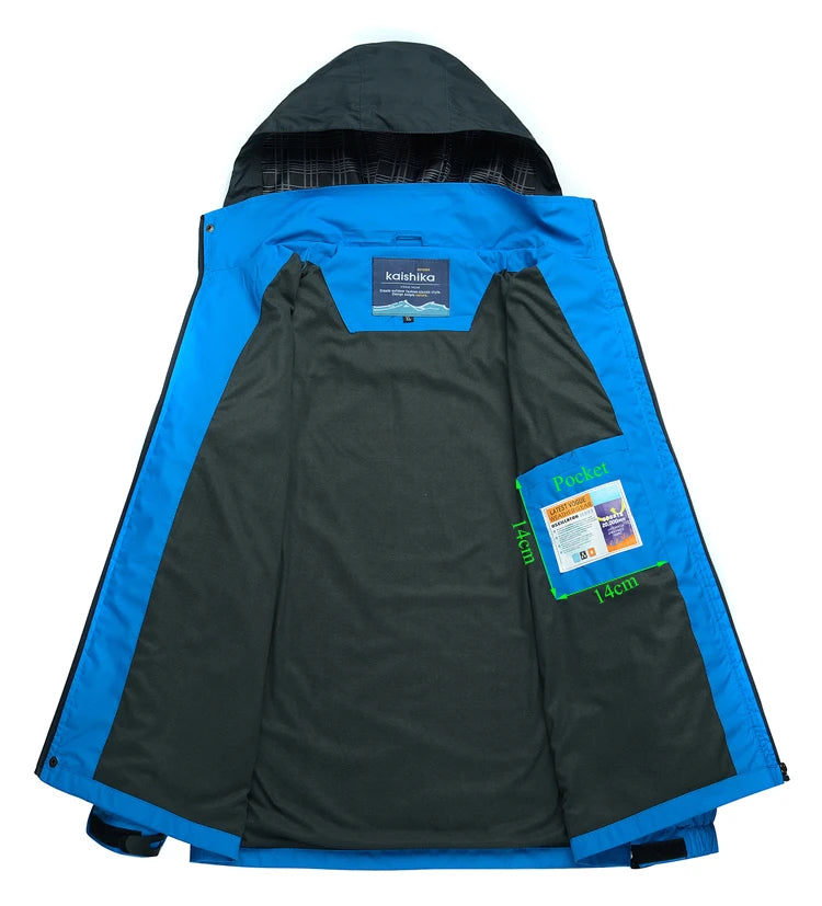 TRVLWEGO Men’s Waterproof Hiking Jacket Outdoor Windbreaker