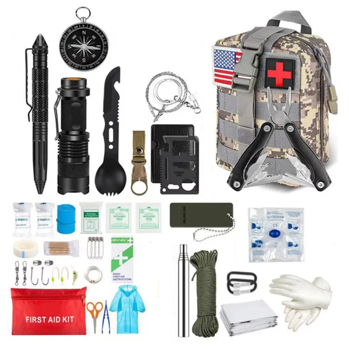 Survival First Aid Kit – Full Molle Emergency & Trauma Bag for Outdoors