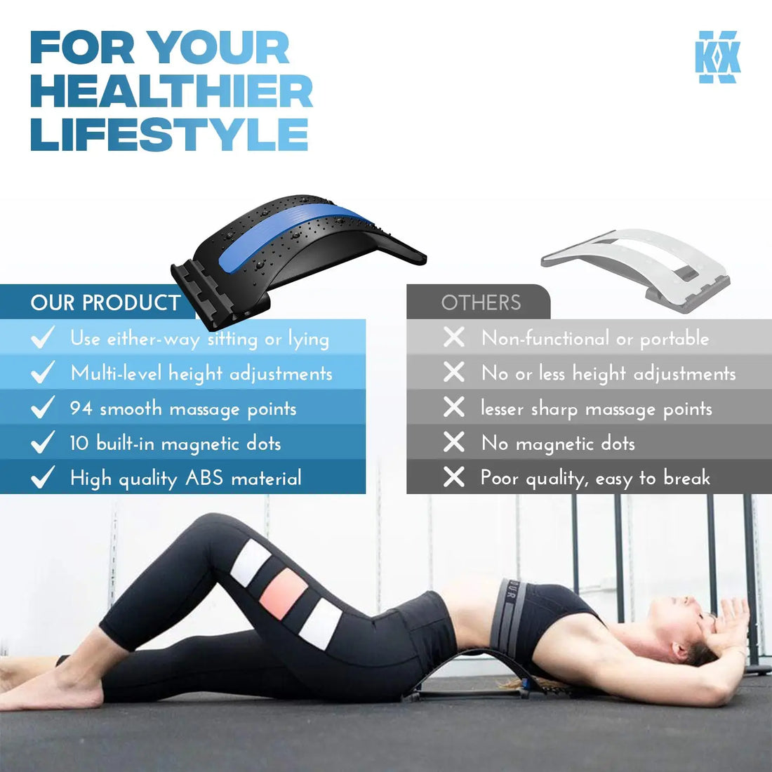 Lumbar Stretching & Massage Device