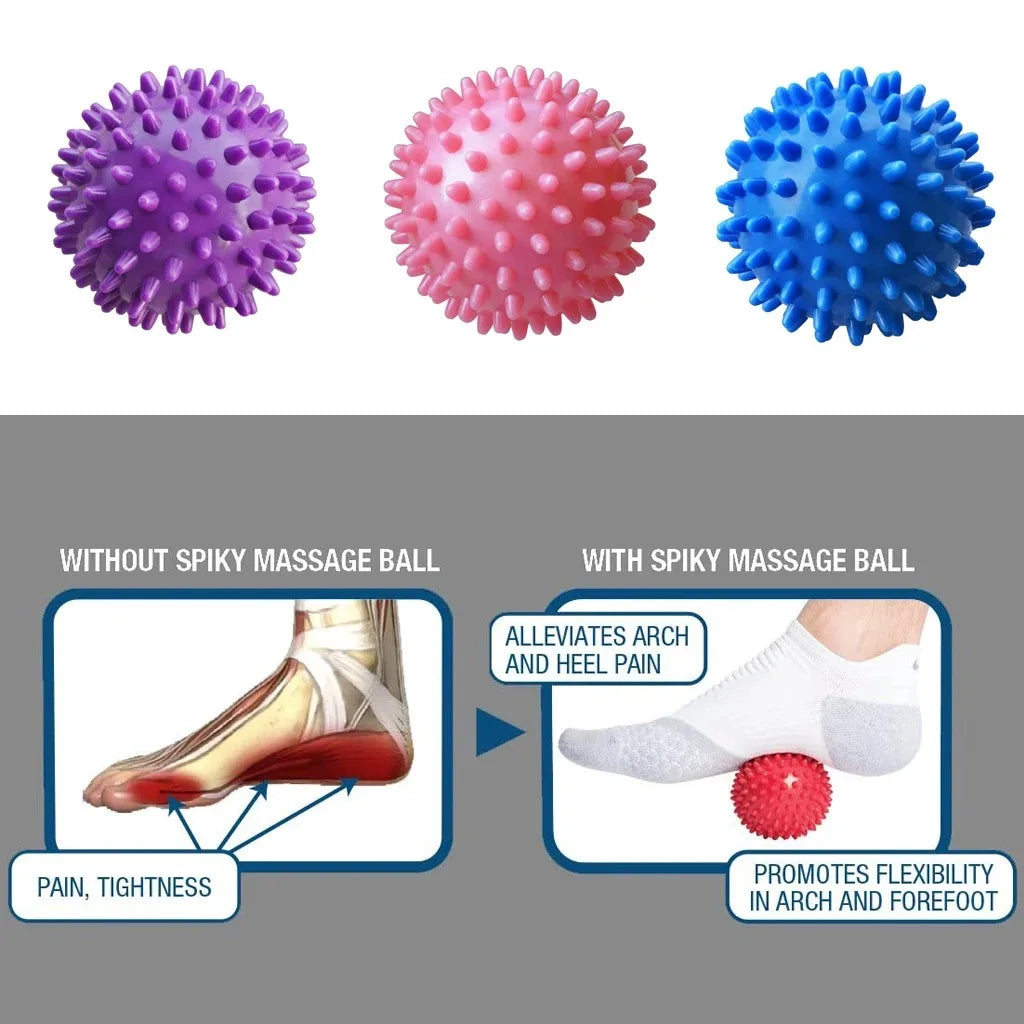7cm PVC Spiked Massage Ball for Fitness & Physiotherapy