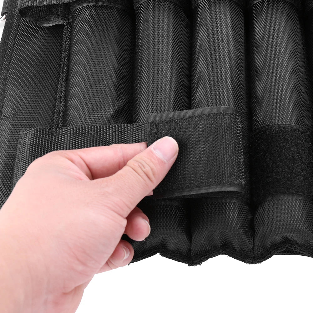 Adjustable Weighted Vest – 3/15/35kg Fitness Training & Running Jacket