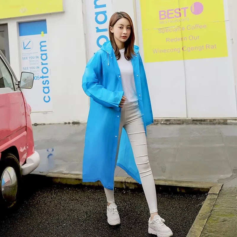 High-Quality EVA Unisex Waterproof Raincoat 145x68CM