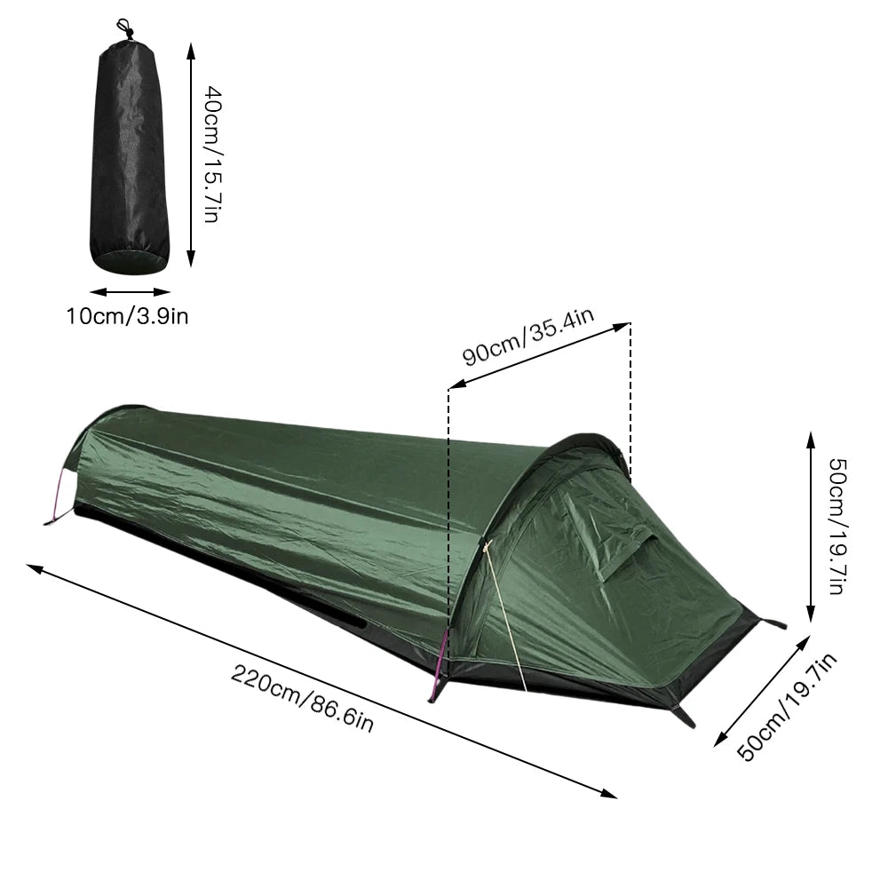 Single Person Backpacking Tent Waterproof Lightweight Camping