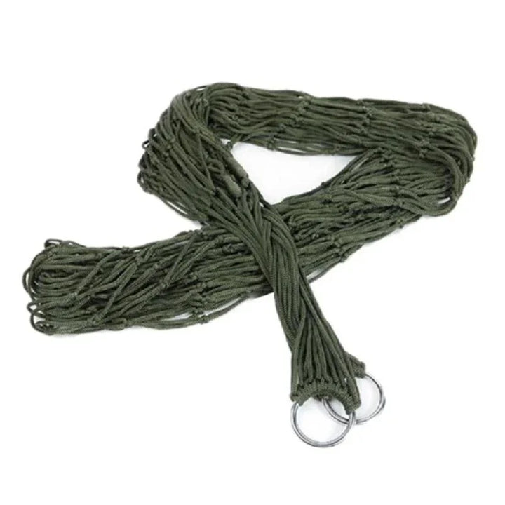 Single Person Outdoor Camping Hammock Thick Mesh Nylon