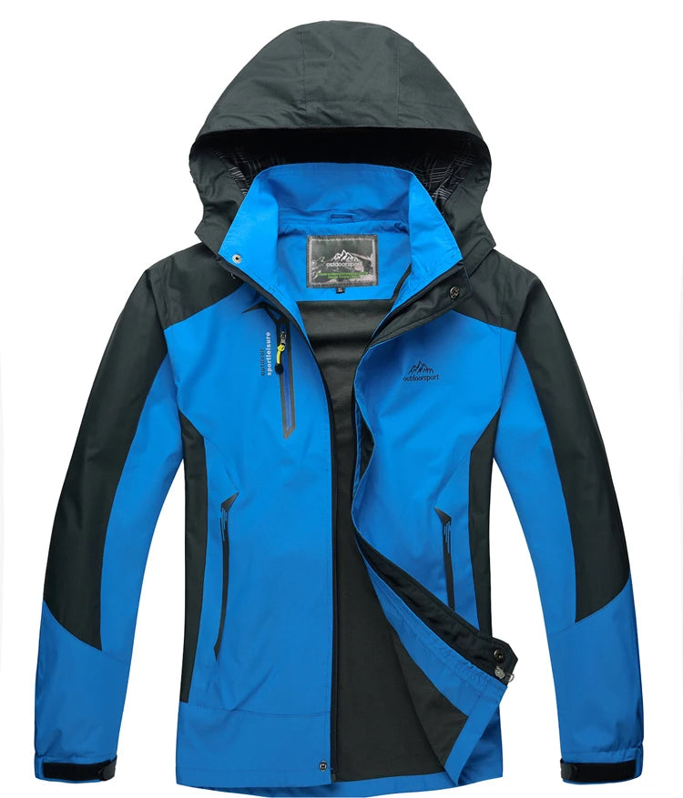 TRVLWEGO Men’s Waterproof Hiking Jacket Outdoor Windbreaker