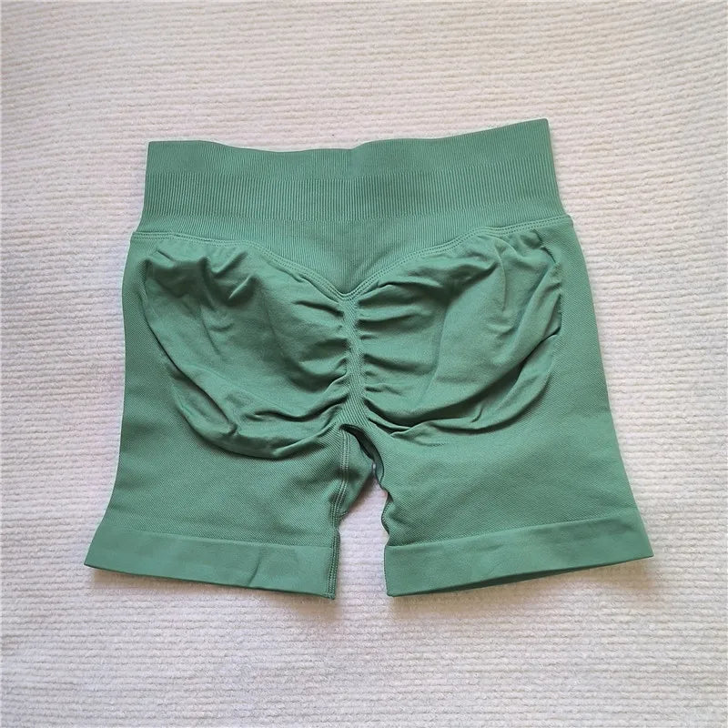 Women’s Scrunch Butt Gym Shorts – Seamless Biker & Yoga Athletic Shorts