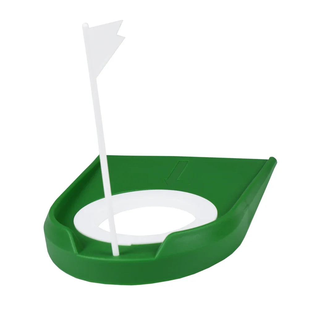 Indoor Golf Putting Trainer with Adjustable Hole & Flag