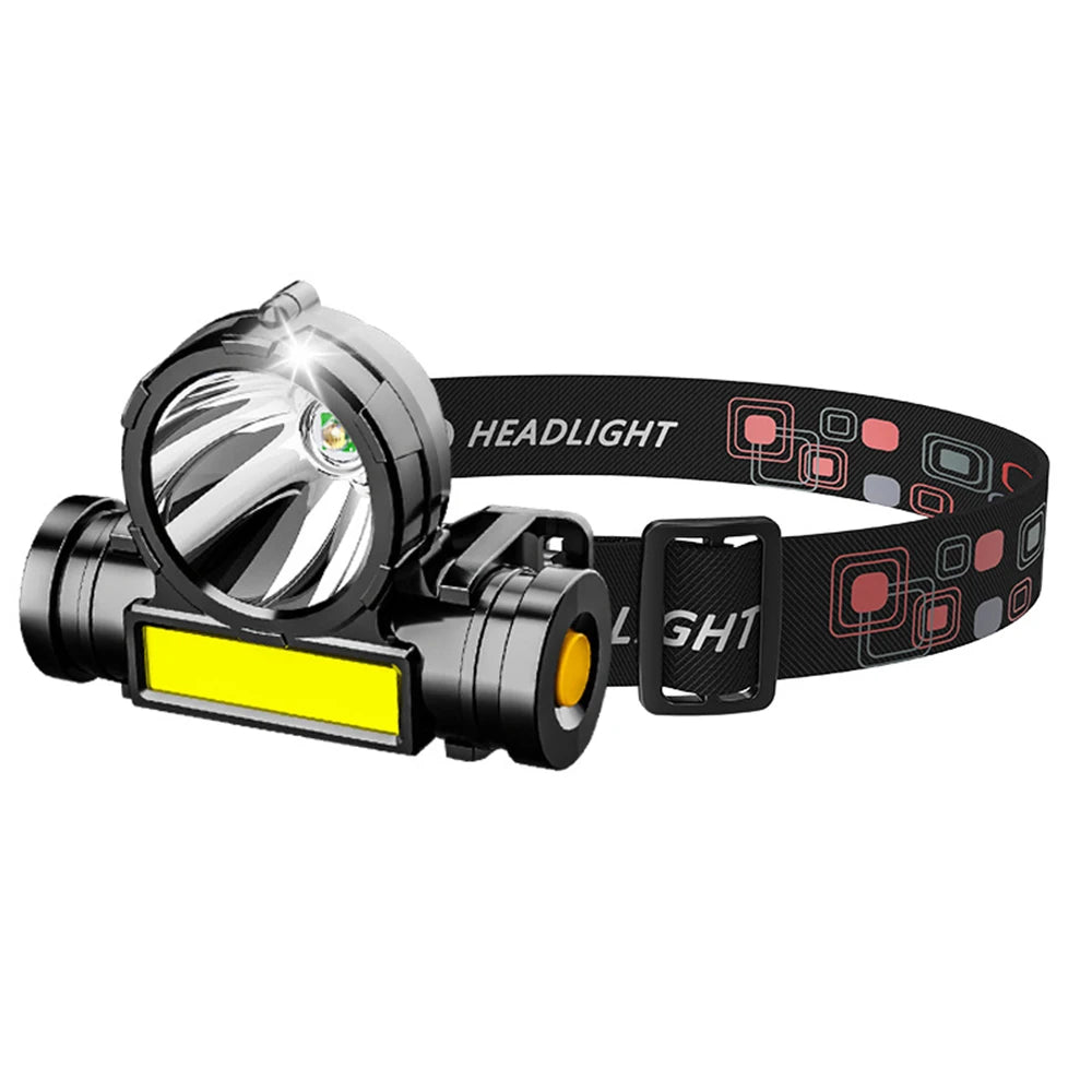 USB Rechargeable LED Headlamp Torch Waterproof Camping Light
