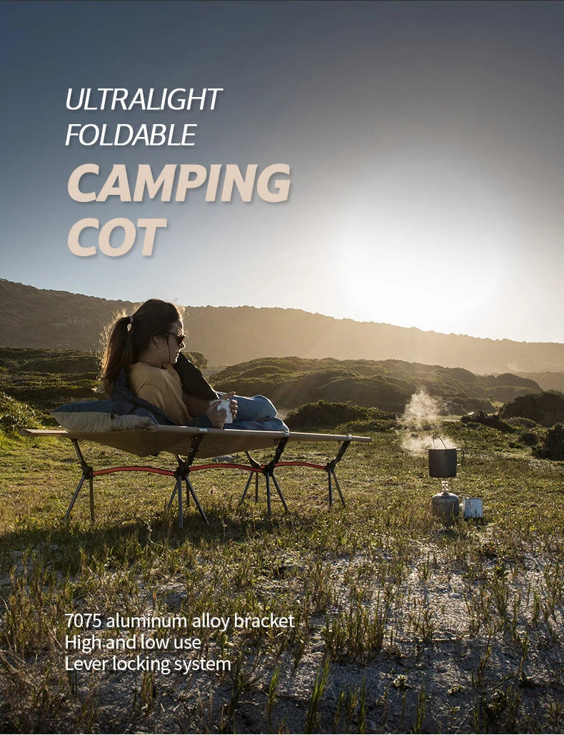 WESTTUNE Portable Camping Cot – Ultralight Folding Bed for Hiking & Travel