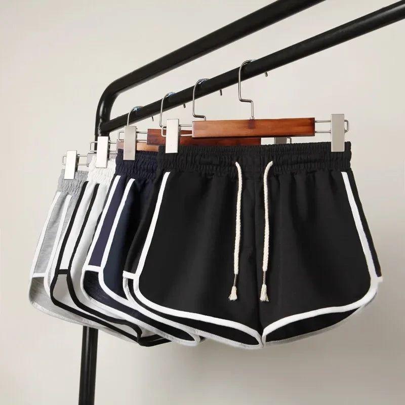 Women’s Yoga Shorts Loose Mid-Waist Breathable Wide-Leg