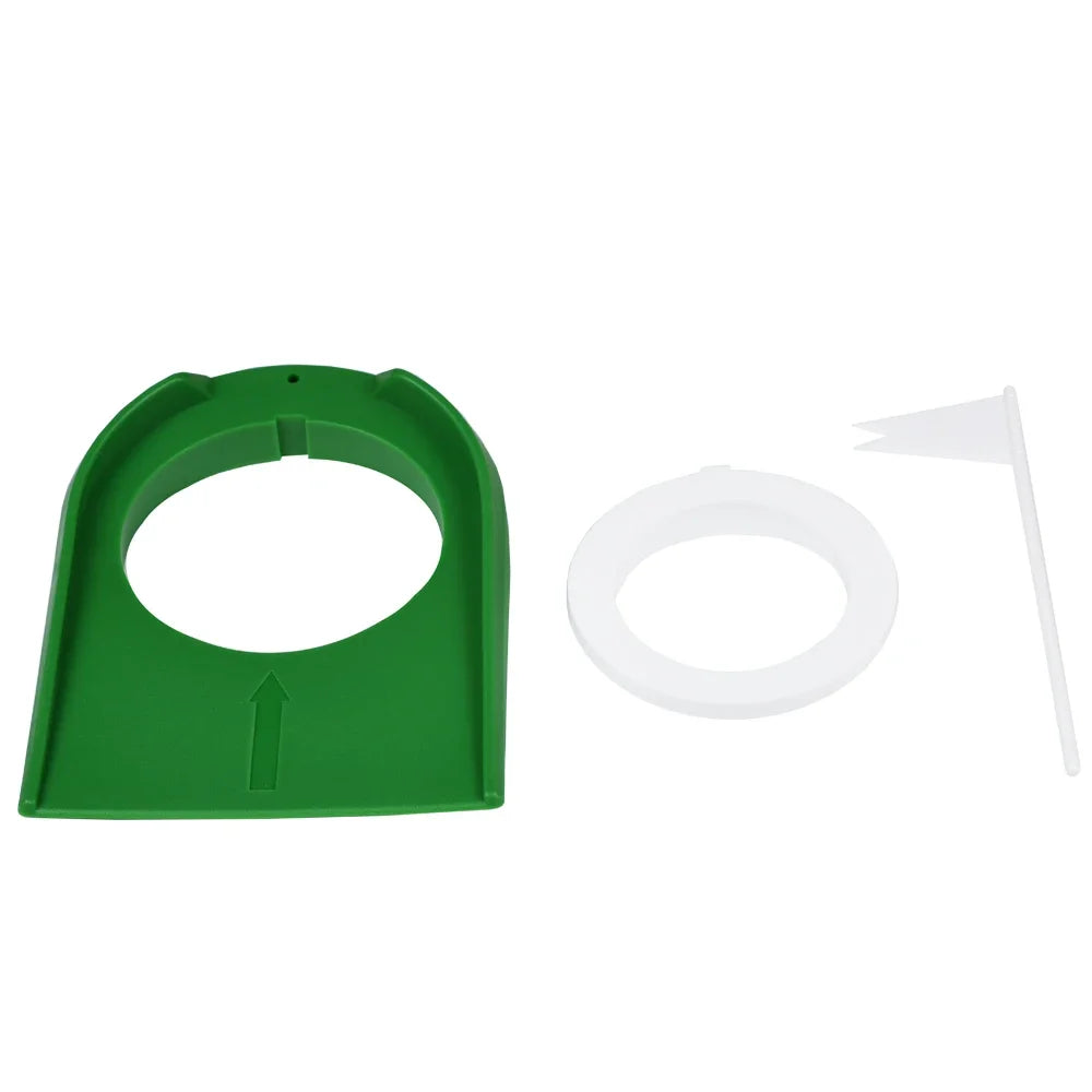 Indoor Golf Putting Trainer with Adjustable Hole & Flag
