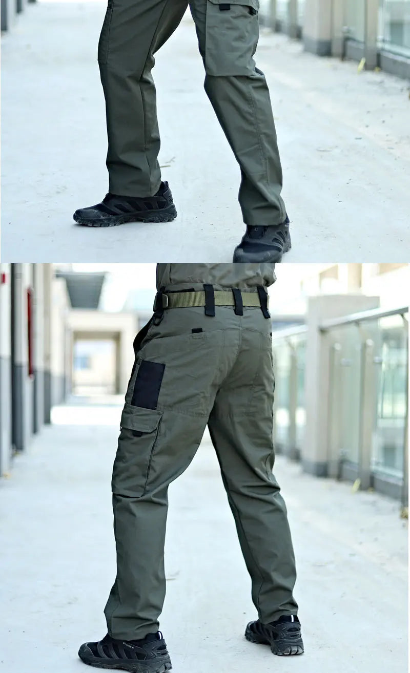 Men’s Tactical Cargo Work Pants Waterproof Outdoor Trousers