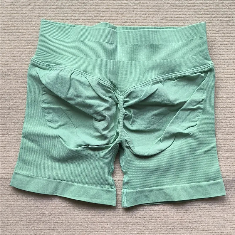 Women’s Scrunch Butt Gym Shorts – Seamless Biker & Yoga Athletic Shorts