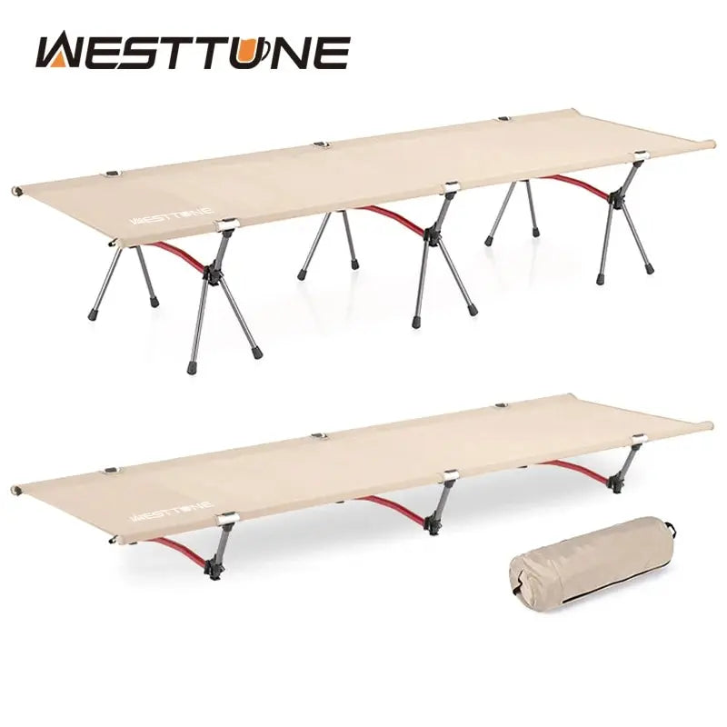 WESTTUNE Portable Camping Cot – Ultralight Folding Bed for Hiking & Travel