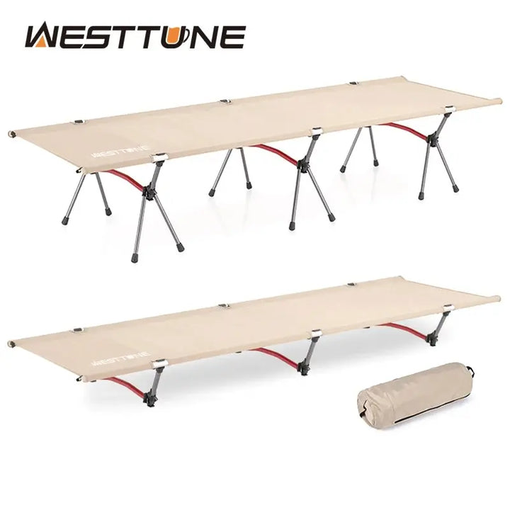 WESTTUNE Portable Camping Cot – Ultralight Folding Bed for Hiking & Travel