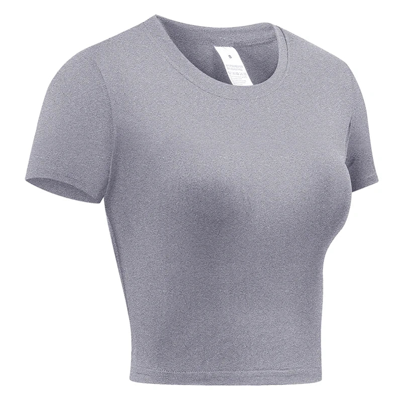 Women’s Compression Short Sleeve Athletic Quick-Dry Workout Shirt